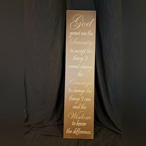 Serenity Prayer Inspirational Wall Decor
